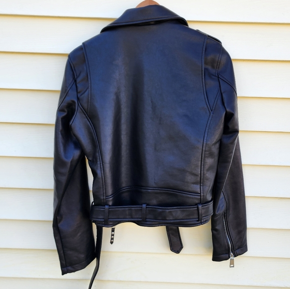 Rebecca Minkoff black leather moto jacket - Picture 11 of 14